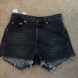 Levi's Black Jean Shorts